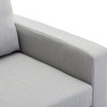 Single Seat Module Sofa Sectional Couch Seat Cushion And Back Cushion Removable And Washable,Light Grey Light Grey Wood Primary Living Space Soft Cushion Back Modern Rubberwood Square Arms Foam Linen 1 Seat