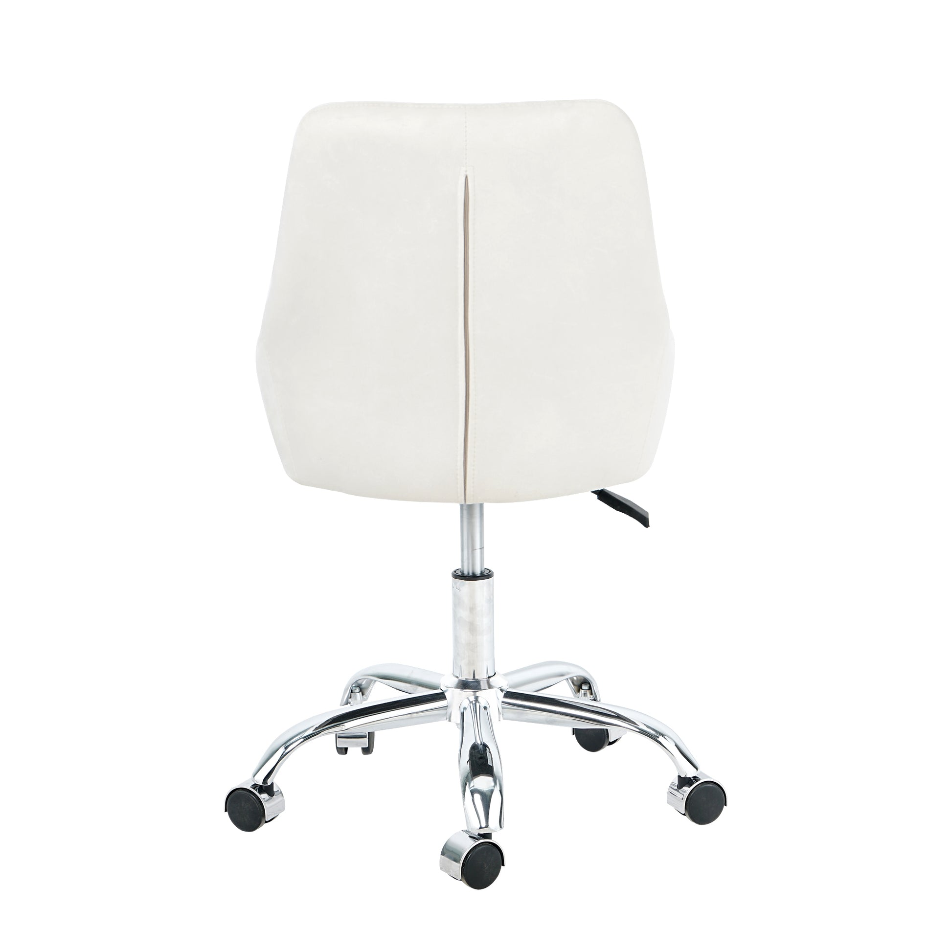 Modern Velvet Fabric With Chrome Legs Living Room Furniture Dining Chair, Soft And Comfortable, Lift Adjustment, Free Movement Convenient, Space Saving. Set Of 1 Beige Foam Metal