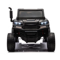 24V 2 Seater Utv Xxl Ride On Truck With Dump Bed For Kid,Ride On 4Wd Utv With 6 Wheels,Foam Tires, Suitable For Off Roading,Remote Control,Three Point Safety Harness Black Polypropylene