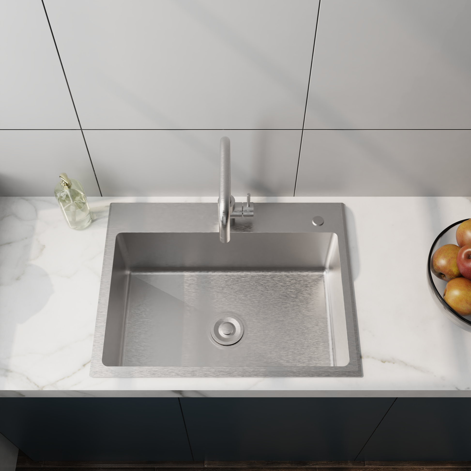 24In Stainless Steel Washing Sink W Faucet Hoses And Drain Head Only Update Silver Stainless Steel Stainless Steel