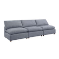 Modern Modular Sectional Sofa Set, Self Customization Design Sofa, Grey Grey Linen