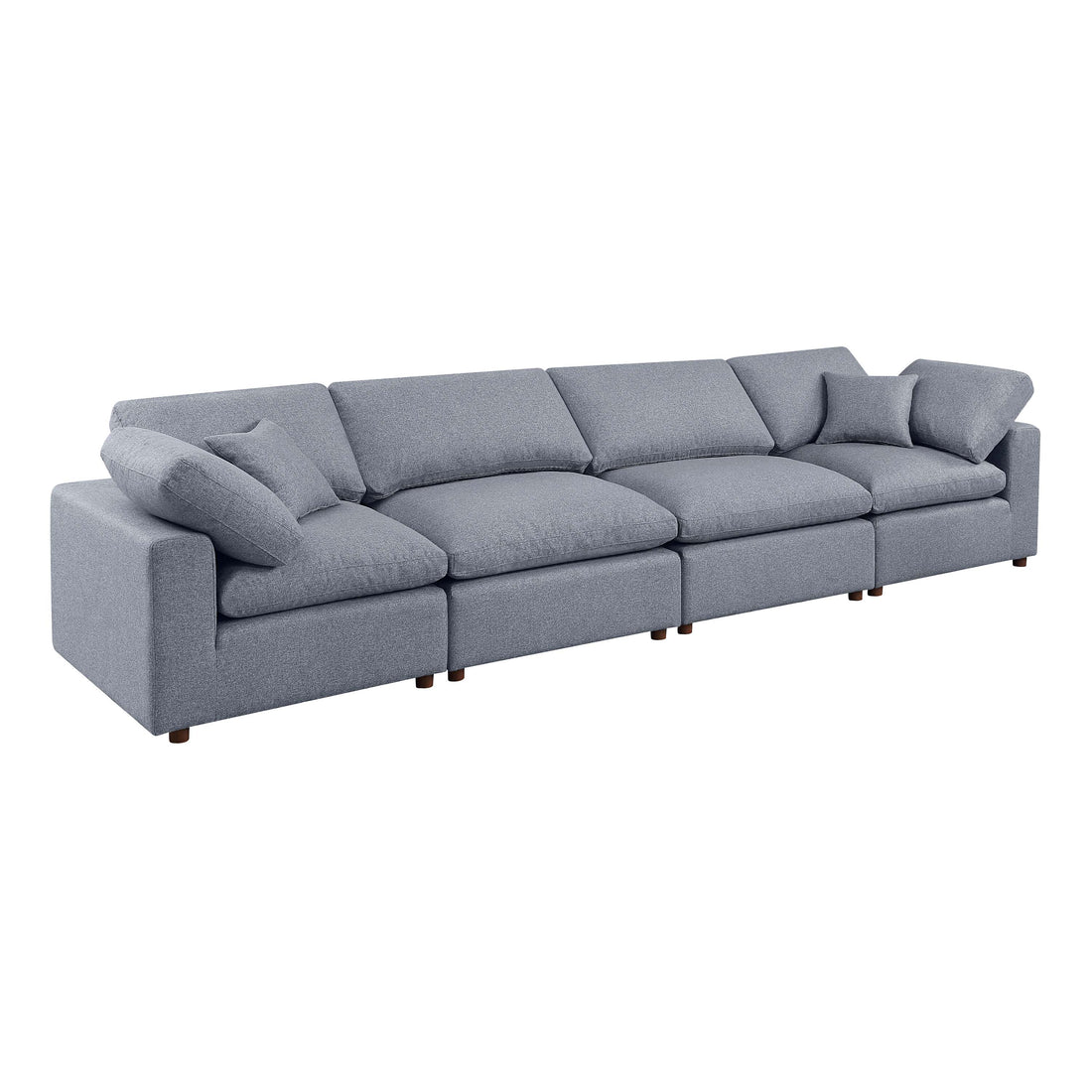 Modern Modular Sectional Sofa Set, Self Customization Design Sofa, Grey Grey Linen