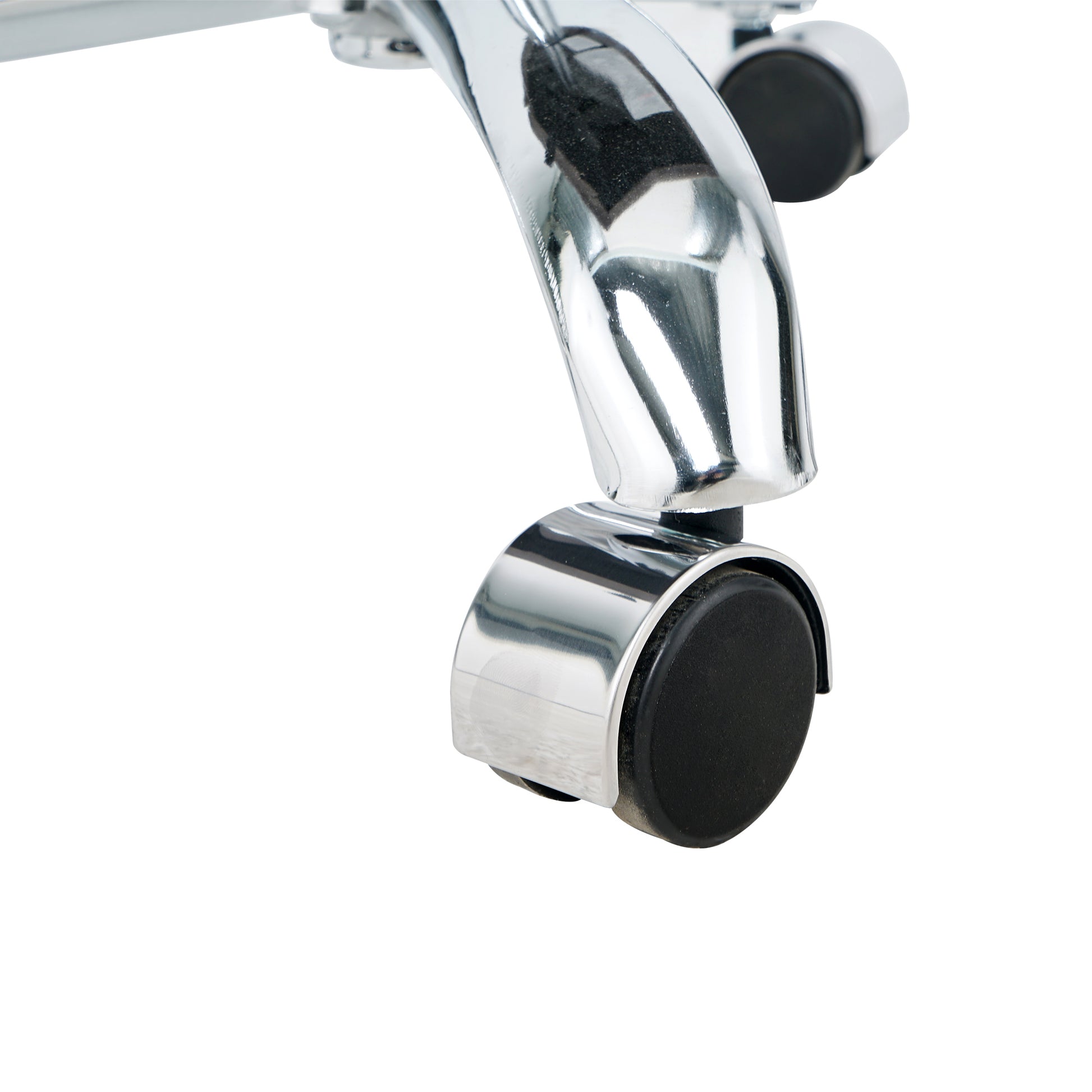 Modern Velvet Fabric With Chrome Legs Living Room Furniture Dining Chair, Soft And Comfortable, Lift Adjustment, Free Movement Convenient, Space Saving. Set Of 1 Grey Foam Metal