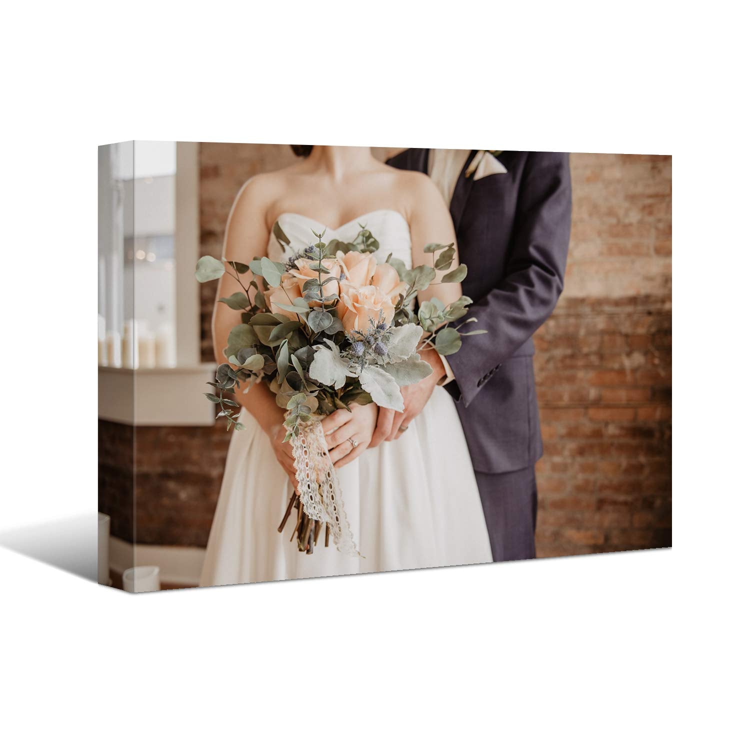 Customize Canvas Prints With Your Photo Canvas Wall Art Personalized Canvas Picture, Customized To Any Style, Us Factory ,Gifts For Family, Wedding, Friends, Home Decoration,Pet Animal Wrapped Canvas Colorful Oversized 41In Painting Prints And Posters