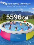 Inflatable Top Ring Swimming Pools 18ft*48in