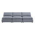 Modern Modular Sectional Sofa Set, Self Customization Design Sofa, Grey Grey Linen