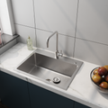 24In Stainless Steel Washing Sink W Faucet Hoses And Drain Head Only Update Silver Stainless Steel Stainless Steel