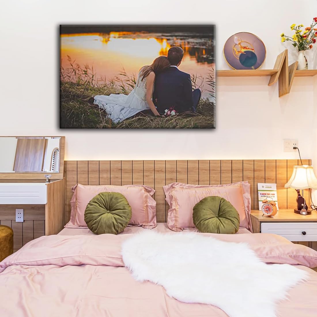 Customize Canvas Prints With Your Photo Canvas Wall Art Personalized Canvas Picture, Customized To Any Style, Us Factory ,Gifts For Family, Wedding, Friends, Home Decoration,Pet Animal Wrapped Canvas Colorful Oversized 41In Painting Prints And Posters