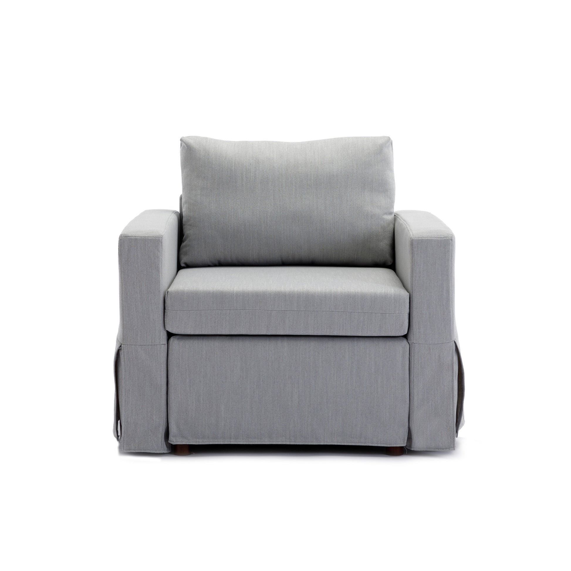 4 Seat Module Sectional Sofa Couch With 2 Ottoman,Seat Cushion And Back Cushion Removable And Washable,Light Grey Light Grey Wood Primary Living Space Soft Modern Rubberwood Foam Linen 4 Seat