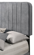 Lodi G0408 Tb Up Twin Bedgray Gray Foam Velvet