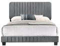 Lodi G0408 Kb Up King Bedgray Gray Foam Velvet