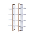 ID USA 202708 Bookcase White & Weathered White white-particle board