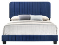 Lodi G0409 Fb Up Full Bednavy Blue Navy Blue Foam Velvet