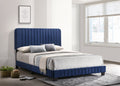 Lodi G0409 Fb Up Full Bednavy Blue Navy Blue Foam Velvet