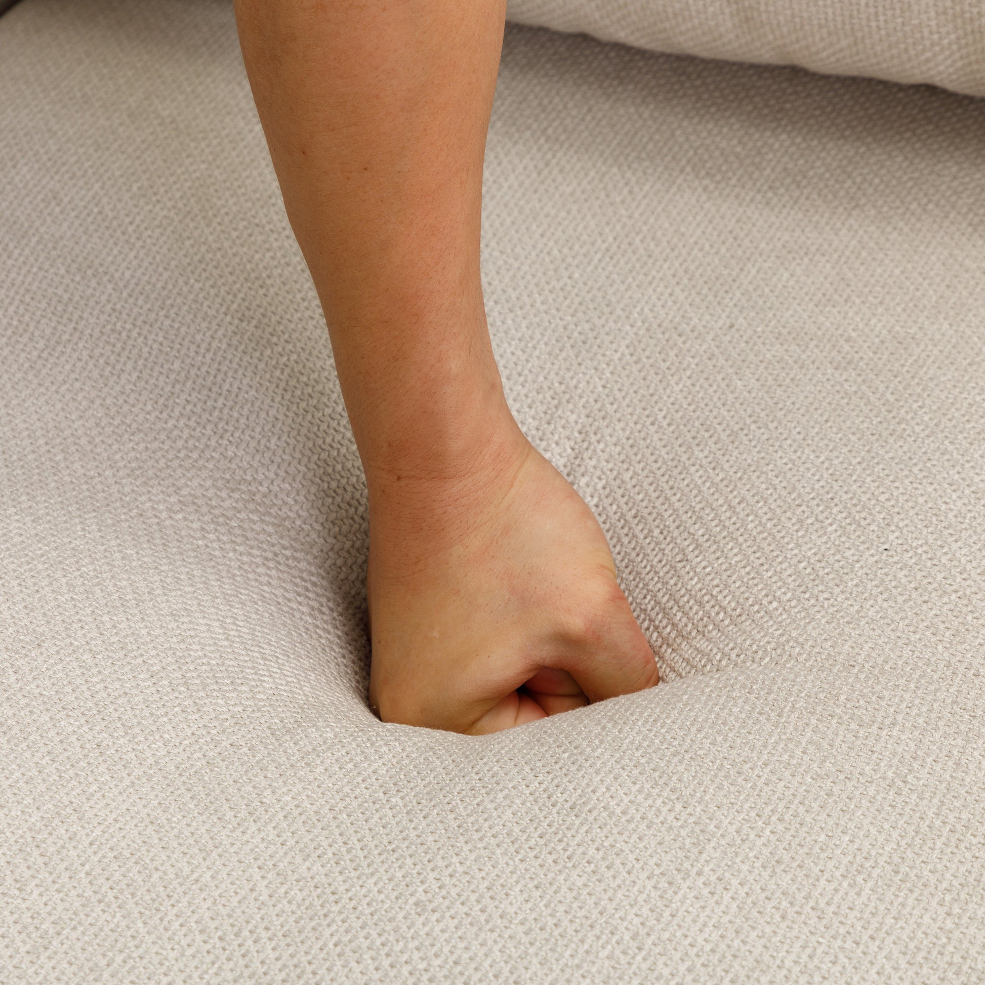 4 Seat Module Sectional Sofa Couch With 1 Ottoman For Living Room,Seat Cushion And Back Cushion Non Removable And Non Washable,Cream Cream Wood Primary Living Space Soft Modern Rubberwood Foam Linen 4 Seat