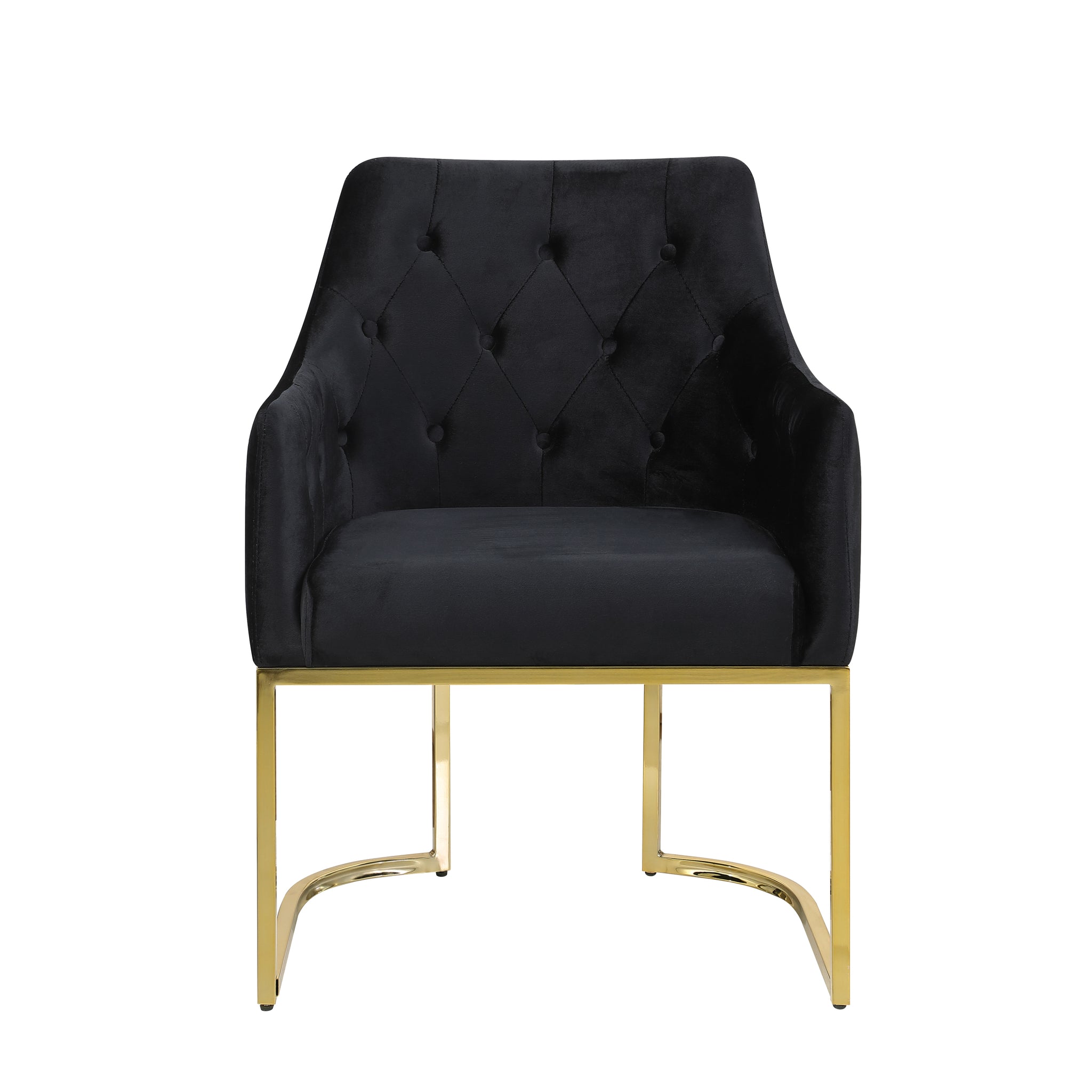 LOZENGE PLAID GOLD BASE ACCENT CHAIR black-primary living