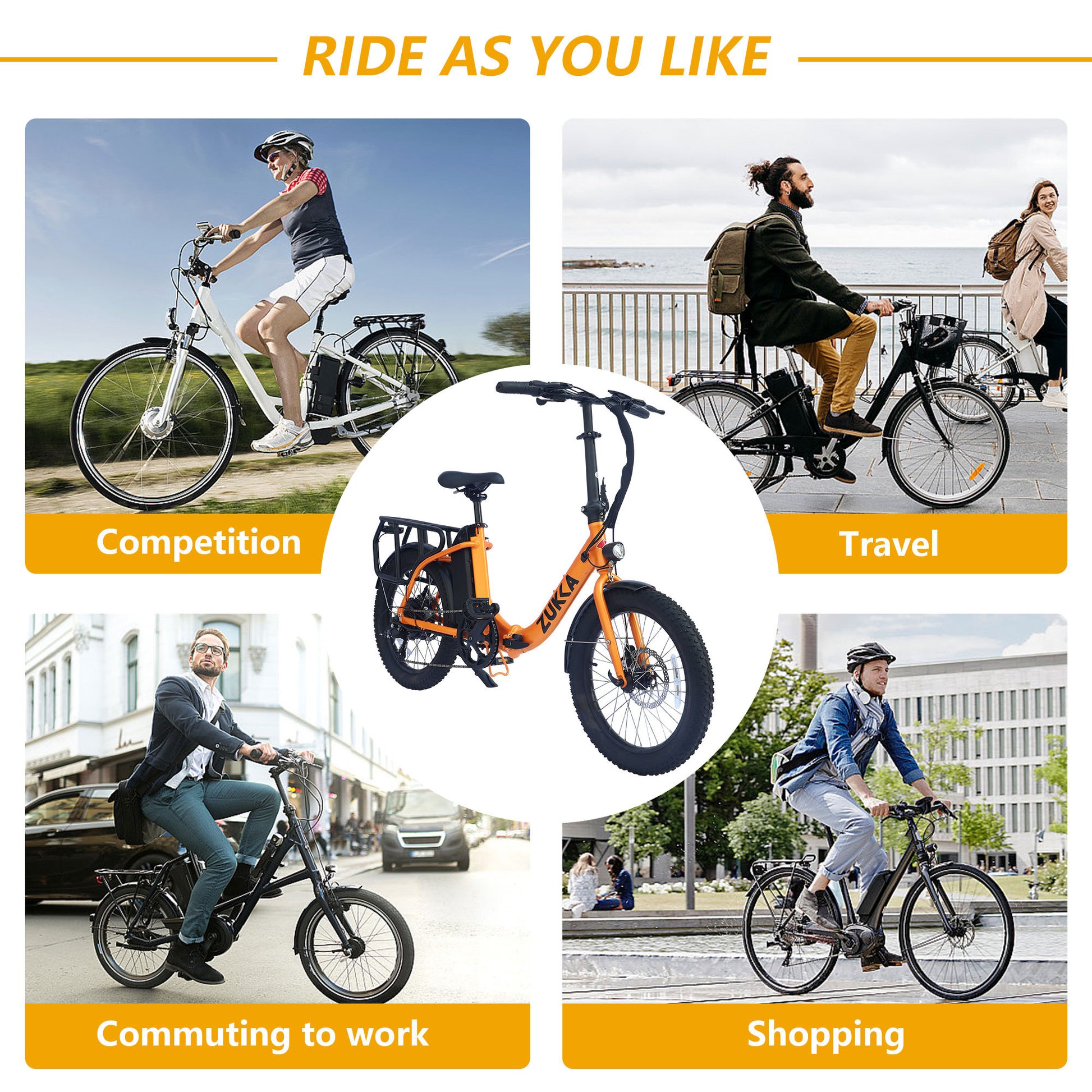 Electric Bike For Adults, 500W Motor 25Mph Max Speed, 48V 10Ah Removab Electric Bike For Adults, 500W Motor 25Mph Max Speed, 48V 10Ah Removab