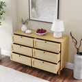 Drawer Bedroom Dresser, Wooden Antique Dresser, Tv Cabinet Bedroom Living Room Corridor Storage Dresser, Storage Box Drawer Cabinet, Six Drawer Cabinet Natural Wood Solid Wood Mdf