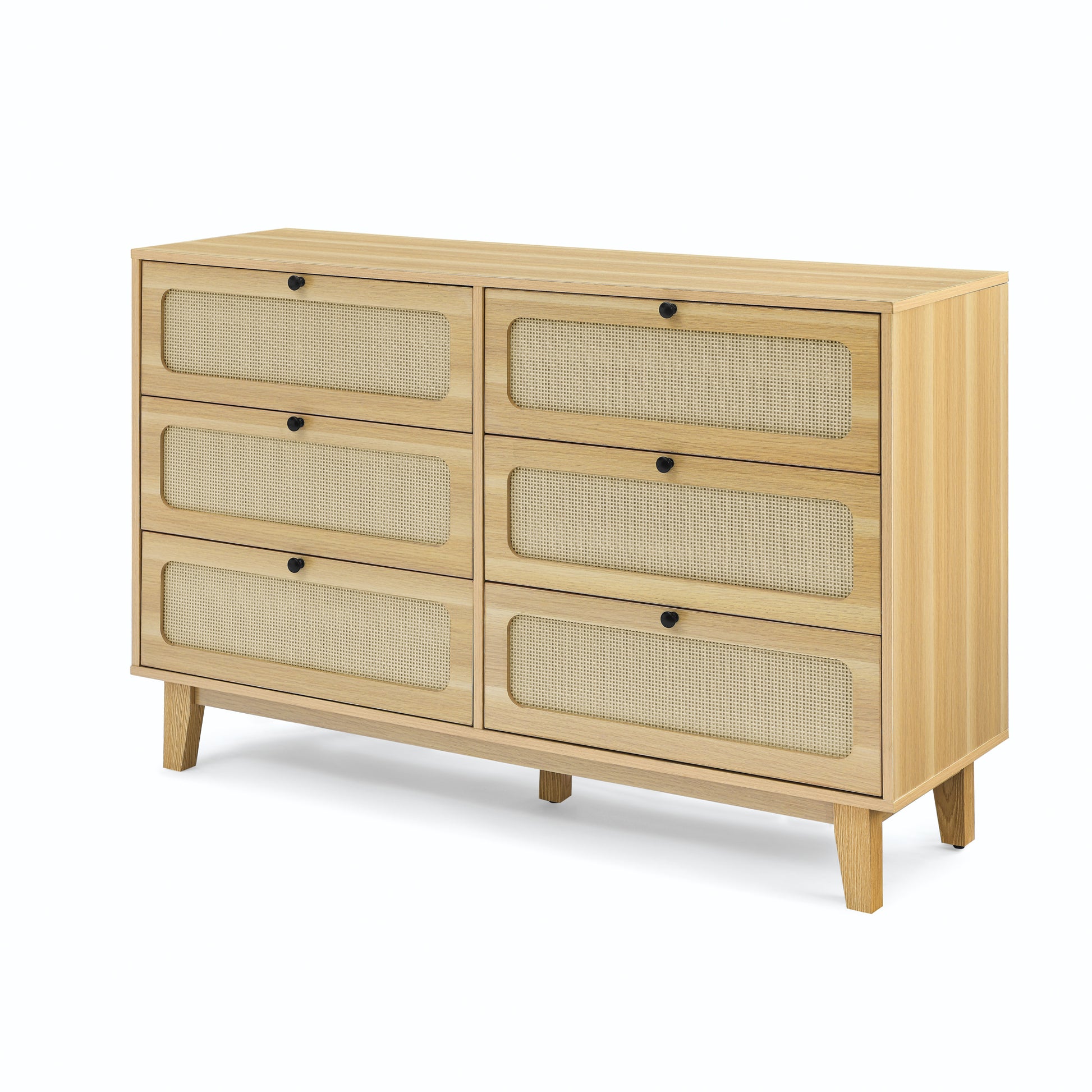 Drawer Bedroom Dresser, Wooden Antique Dresser, Tv Cabinet Bedroom Living Room Corridor Storage Dresser, Storage Box Drawer Cabinet, Six Drawer Cabinet Natural Wood Solid Wood Mdf