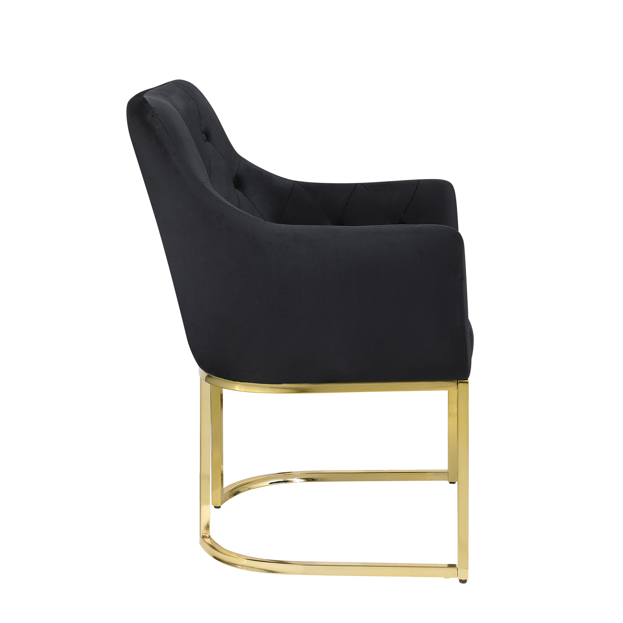 LOZENGE PLAID GOLD BASE ACCENT CHAIR black-primary living