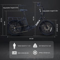 Electric Bike For Adults, 500W Motor 25Mph Max Speed, 48V 10Ah Removable Battery, 20