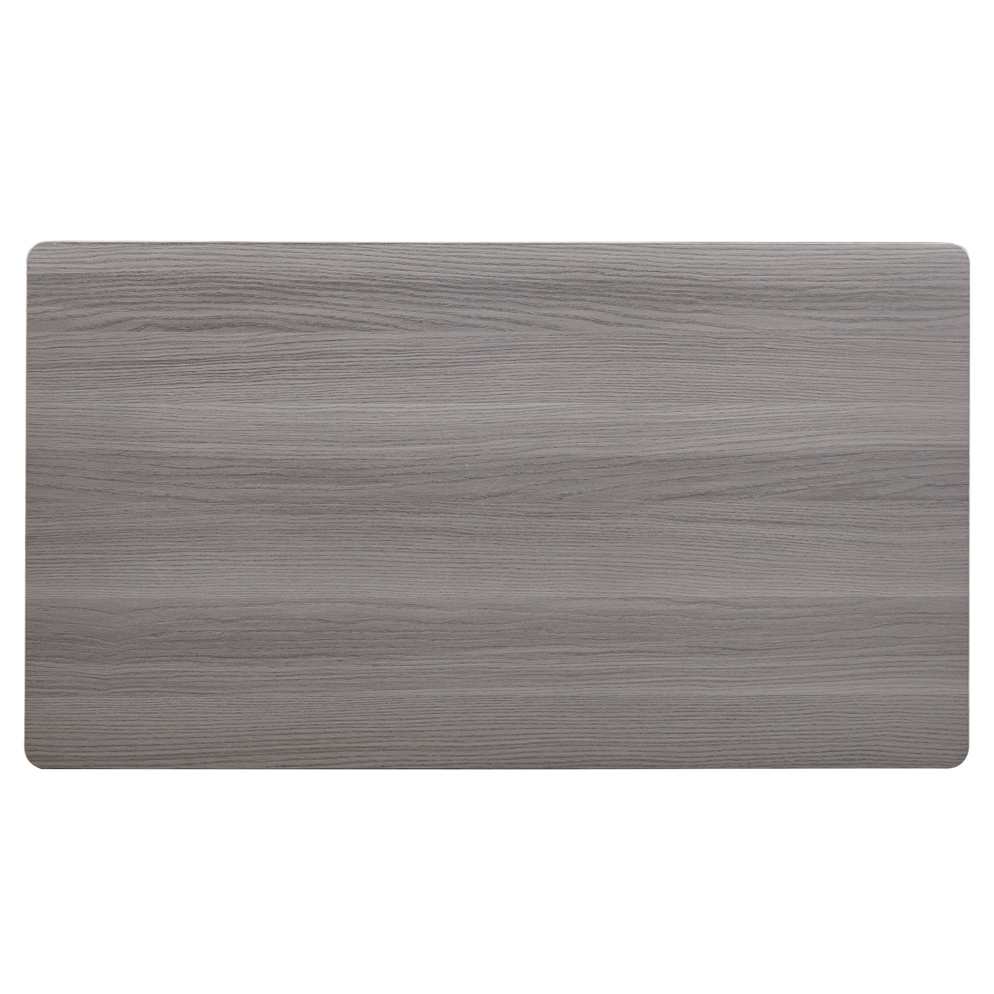 Modern Minimalist Gray Wood Grain Double Layered Rectangular Coffee Table,Tea Table.Mdf Material Is More Durable,Suitable For Living Room, Bedroom, And Study Room.19.6"*35.4"*16.5" Ct 16 Gray Mdf