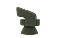 Swivel Accent Chair Armchair, Round Barrel Chair In Fabric For Living Room Bedroom,Green Teddy Green Foam Faux Fur