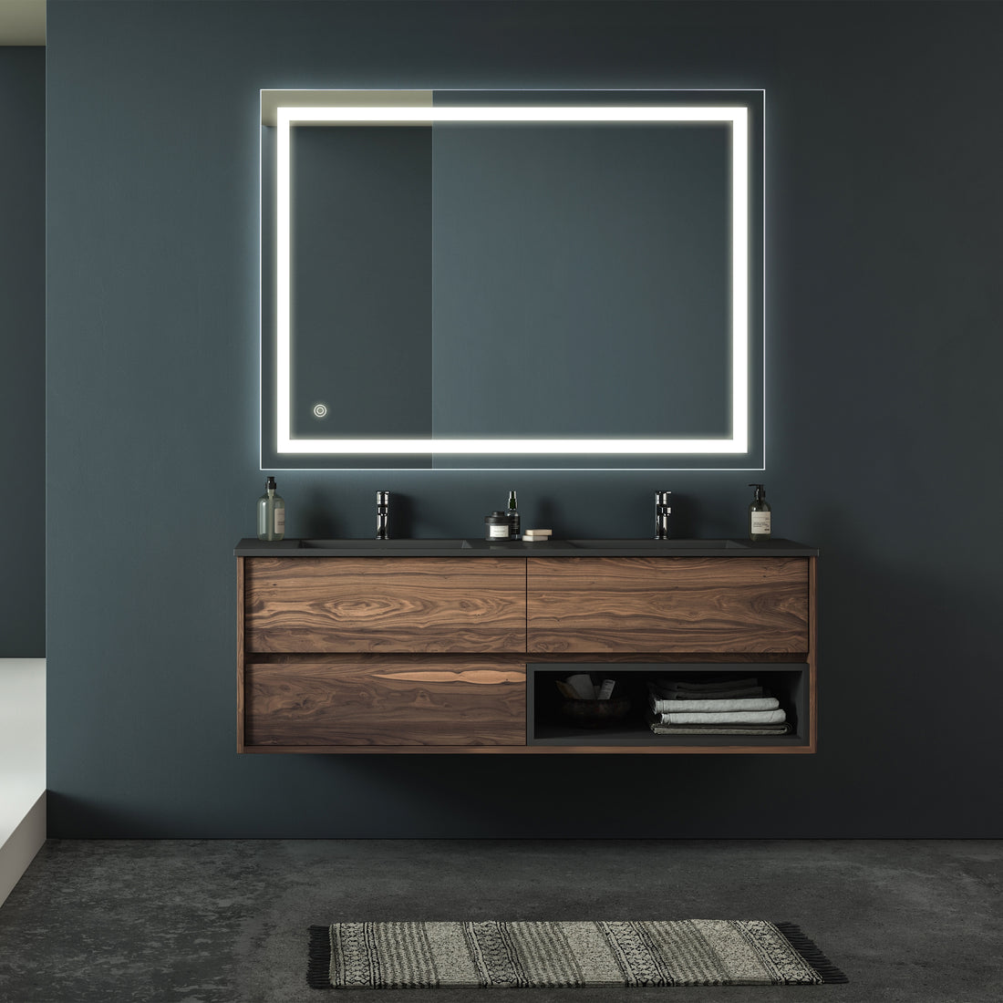 32x24 inch Bathroom Led Classy Vanity Mirror with High silver-glass