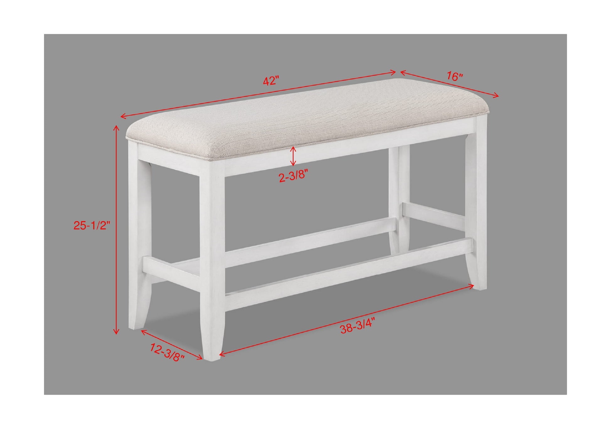 6 Piece Counter Height Dining Set White Rectangular Table Wine Bottle Storage Upholstery Chairs Open Shelf Storage Drawer Wooden Solid Wood Furniture Wood Wood White Seats 6 Wood Dining Room 60 Inches Fixed Table Farmhouse,Transitional 4 Leg Rectangular