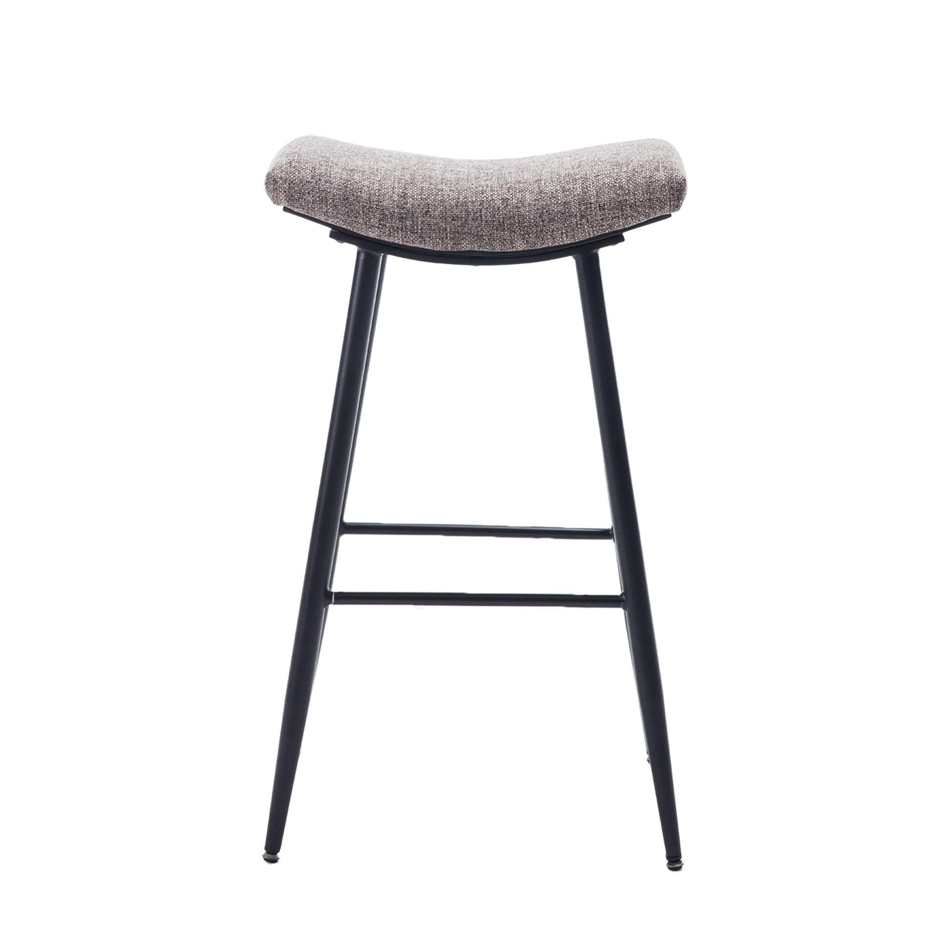 Counter Height Bar Stool Set Of 2 For Dining Room Kitchen Counter Island, Linen Fabric Upholstered Breakfast Stools With Footrest,Coffee Coffee Kitchen Foam Dry Clean Modern Bar Stools Foam Linen