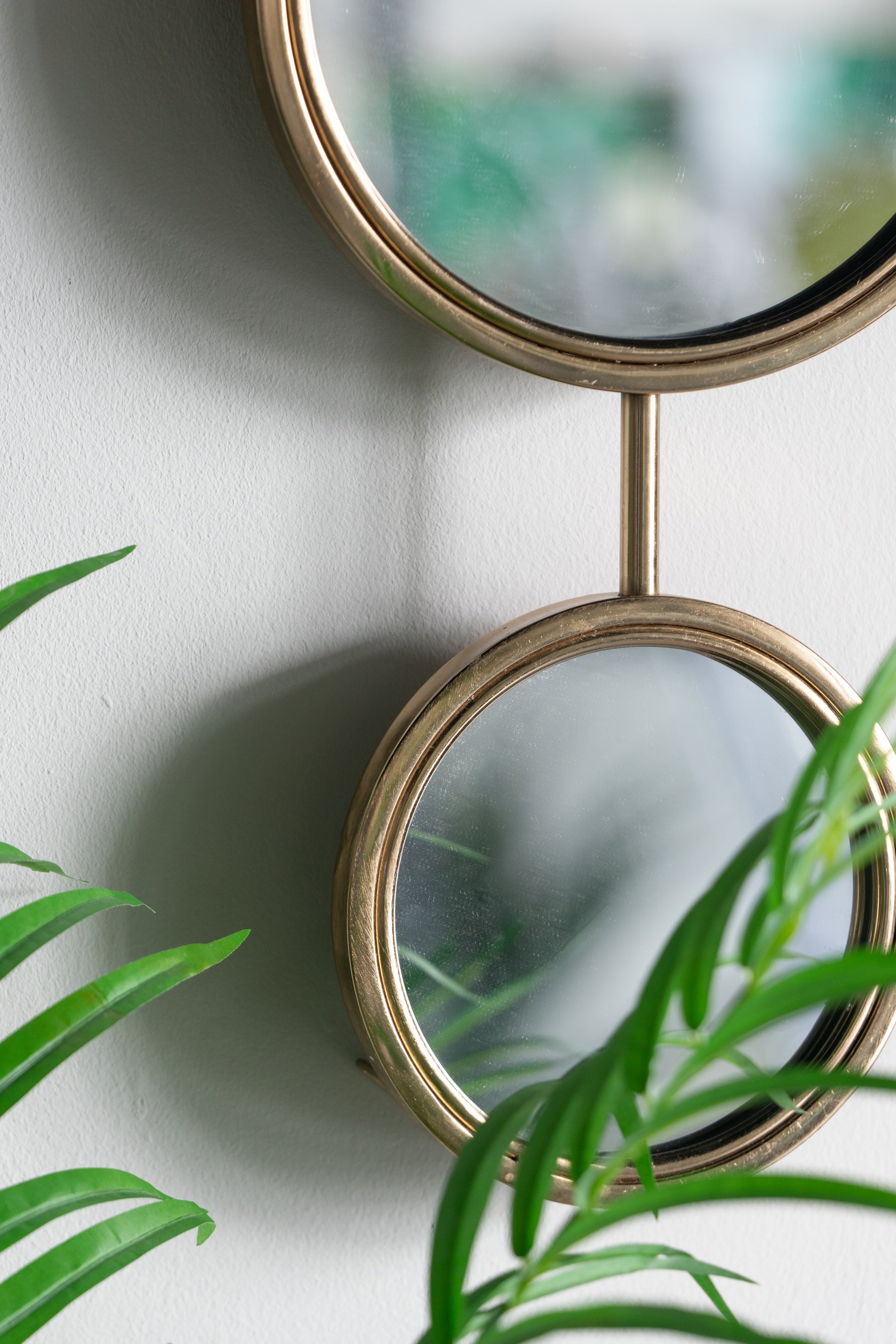 2 Circle Mirrors for Wall Decor, Unique