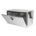 30 Inch Aluminum Stripes Plated Tool Box Pick Up Truck silver-aluminum