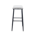 Bar Stools Set Of 2 Armless Counter Low Bar Stools Without Back Modern Linen Fabric Breakfast Stools With Metal Leg And Footrest,Beige Gray Pale Blue Beige Kitchen Foam Dry Clean Modern Bar Stools Foam Linen