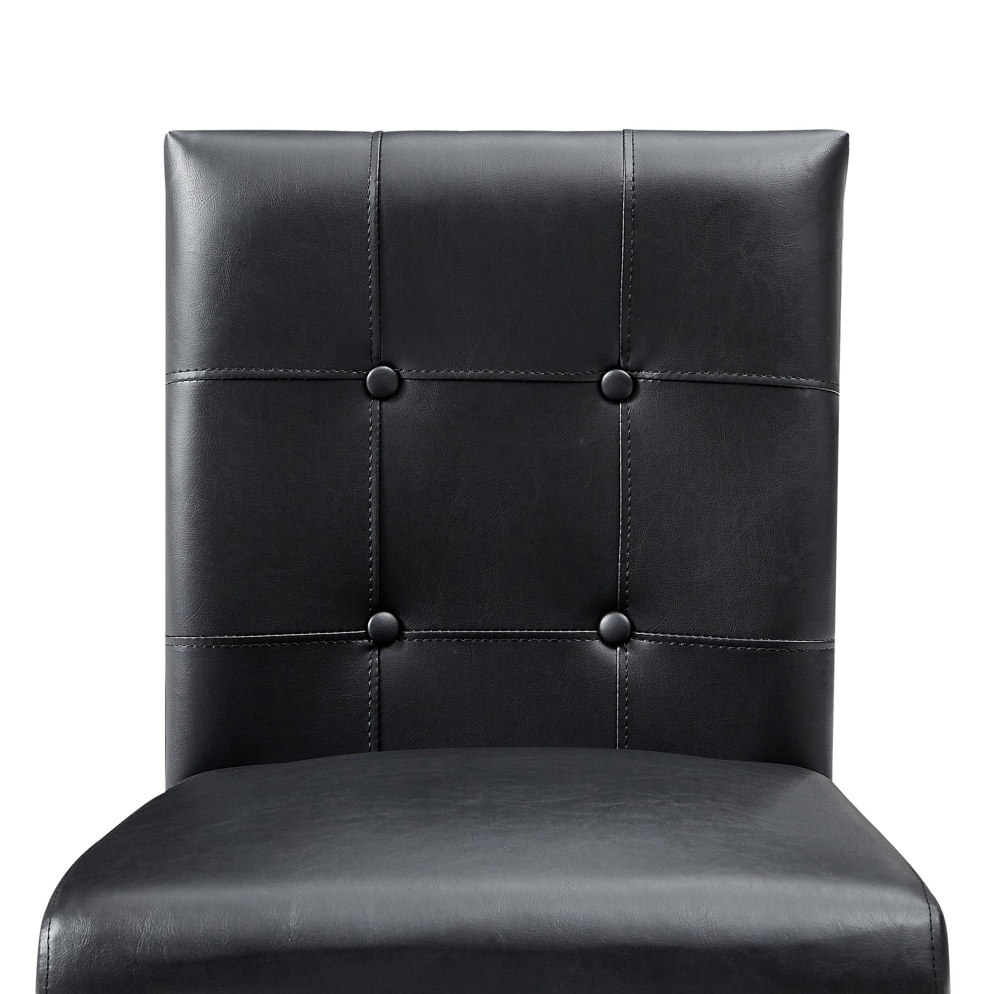 Nordic Square Dining Table And Chair Black Foam Mdf