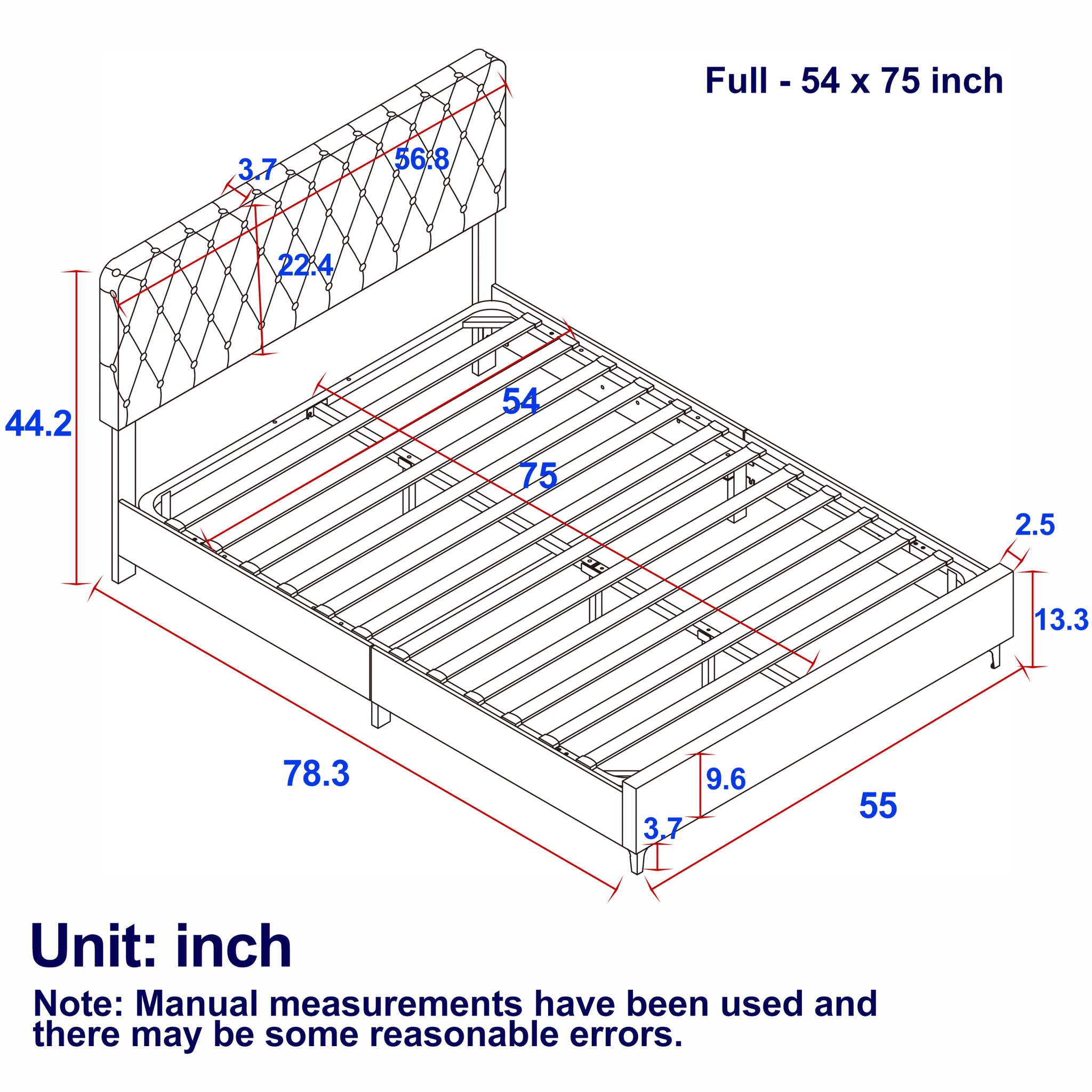Full Platform Bed Frame With pneumatic hydraulic full-grey-velvet