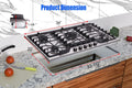 Aht34In10S Hothit 5 Burners 34 Inch Gas Cooktop,