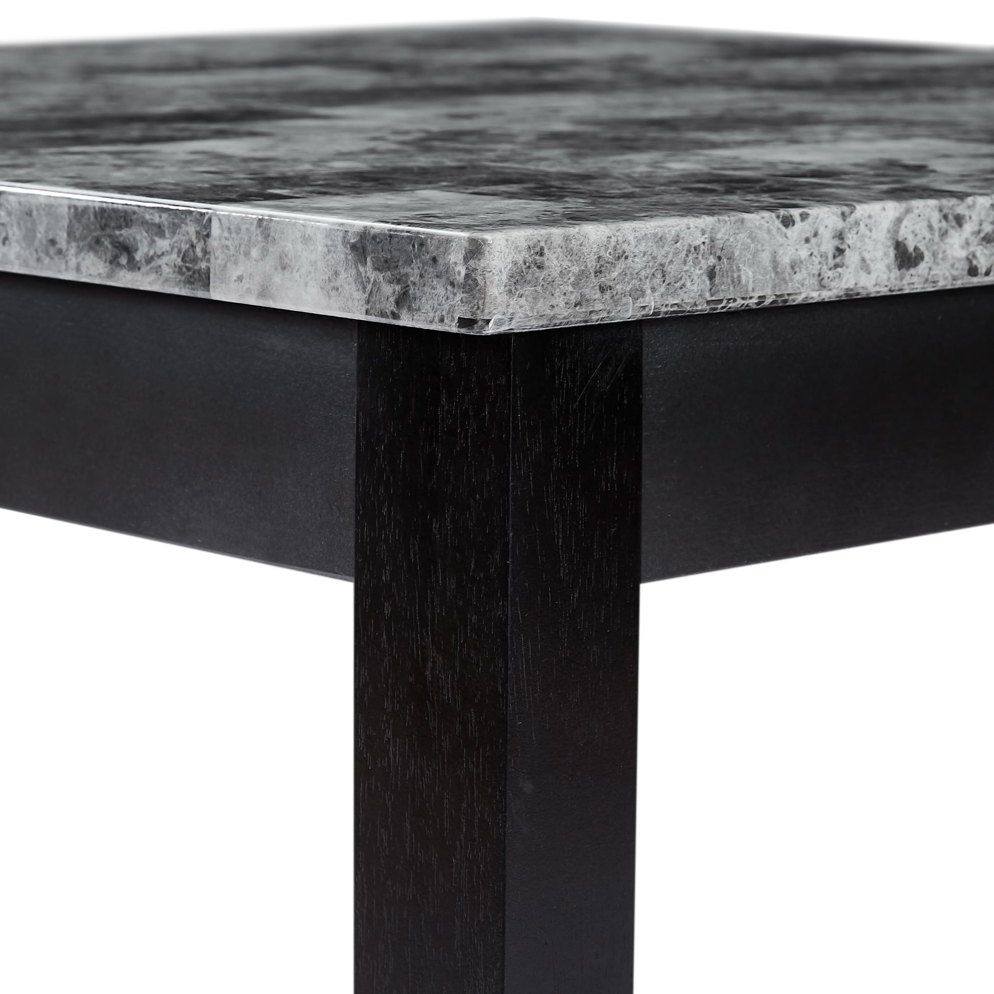 Nordic Square Dining Table And Chair Black Foam Mdf