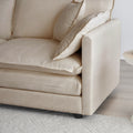 Free Combination Modular Sofa Free,4 Seater Sofa Comfy Chenille Fabric,Sectional Sofa Couch,Beige Chenille Beige Chenille 4 Seat