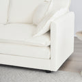 3 Piece Sofa Set Oversized Sofa Comfy Sofa Couch, 2 Pieces Of 2 Seater And 1 Piece Of 3 Seater Sofa For Living Room, Deep Seat Sofa White Chenille White Chenille 7 Seat