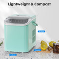 Small Portable Home Use Ice Maker,Green green-iron