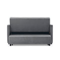 Loveseats Sofa Bed With Pull Out Bed,Adjsutable Back And Two Arm Pocket,Typec And Usb Charging With Copper Nail,Grey 47