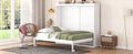 Queen Size Murphy Bed Wall Bed,White Queen White Plywood