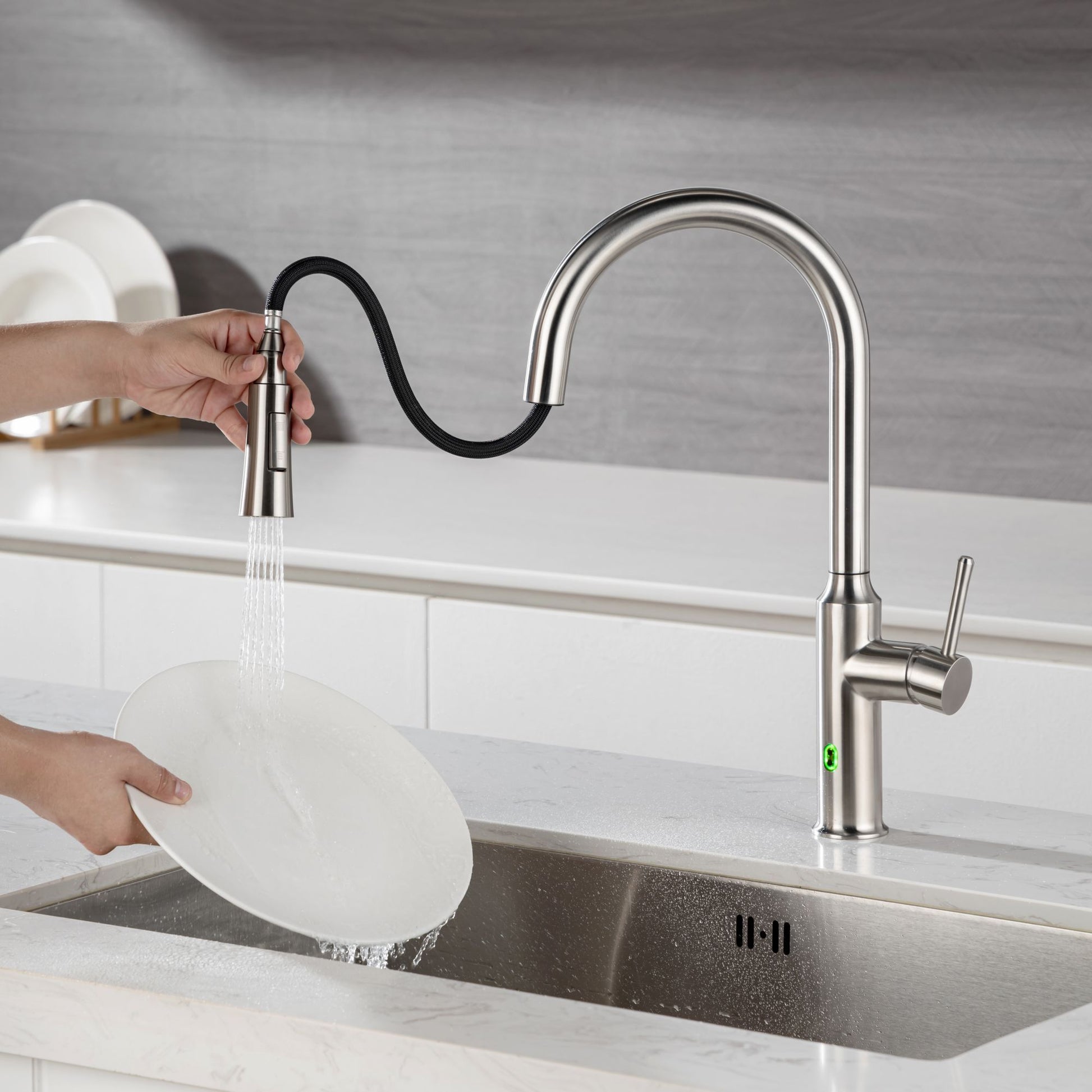 Rainlex Pull Down Touchless Kitchen Faucet -