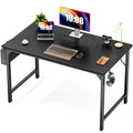 Modern Simple Style Wooden Work Office Desks With Storage,40 Inch,Black Black Iron