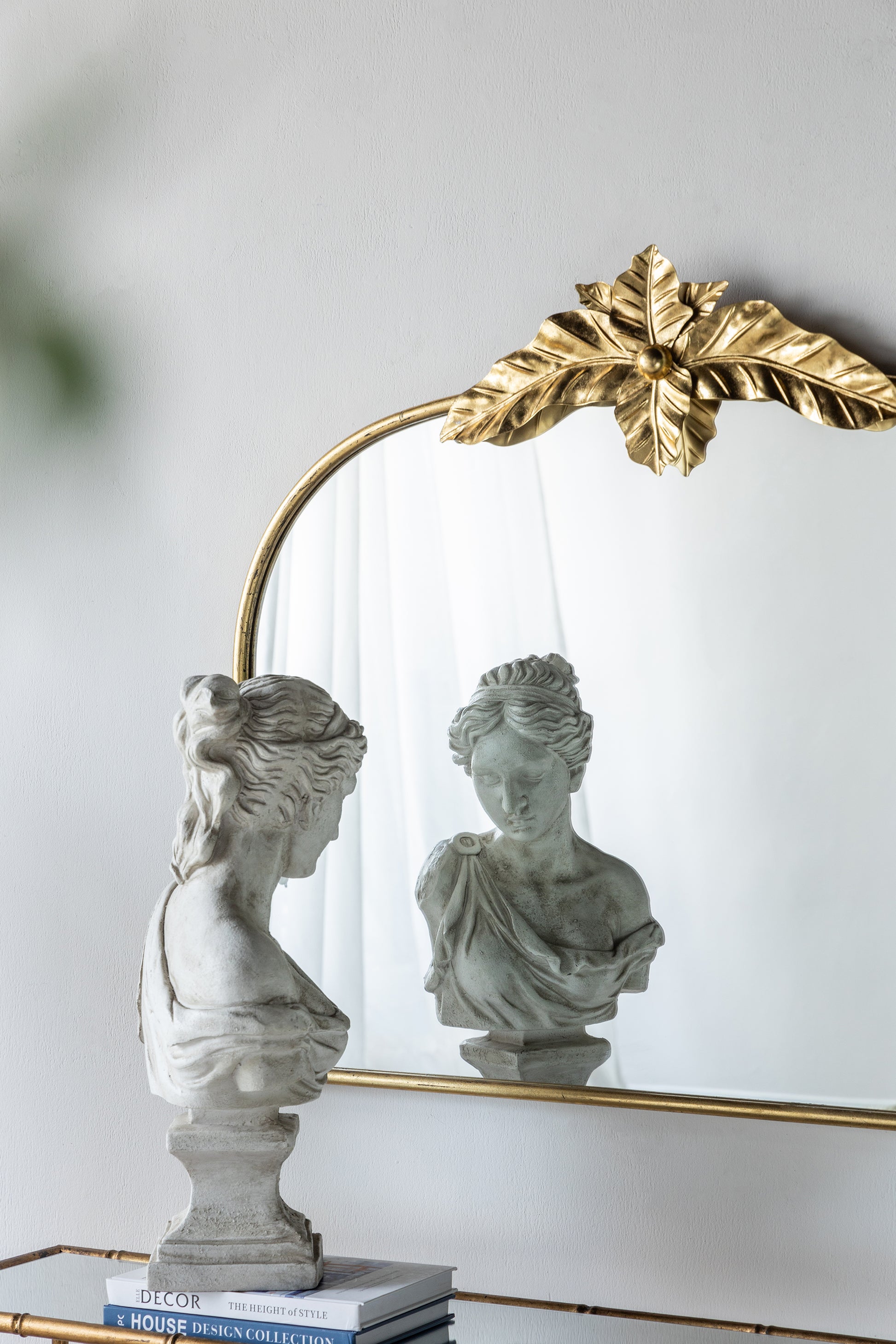 39.5" X 35" Gold Arched Mirror With Metal Frame, Wall Mounted Mirror For Living Room Bedrrom Gold Iron