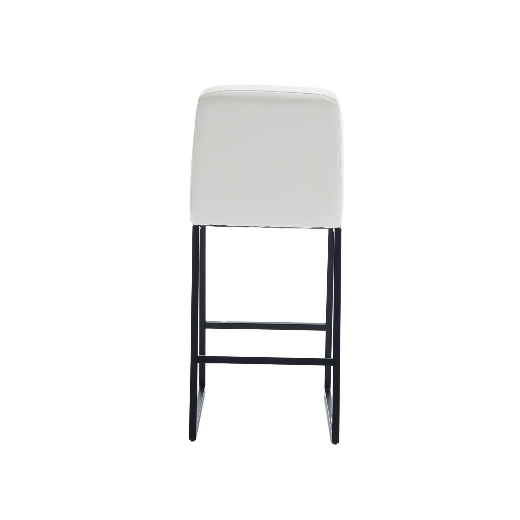 Low Bar Stools Set of 2 Bar Chairs for Living Room cream-kitchen-foam-dry clean-modern-bar