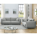 3 Seater 2 Seater Combination Sofa Modern Couch For Living Room Sofa,Solid Wood Frame And Stable Metal Legs, 4 Pillows, Sofa Furniture For Apartment Grey Polyester Wood Primary Living Space Pine