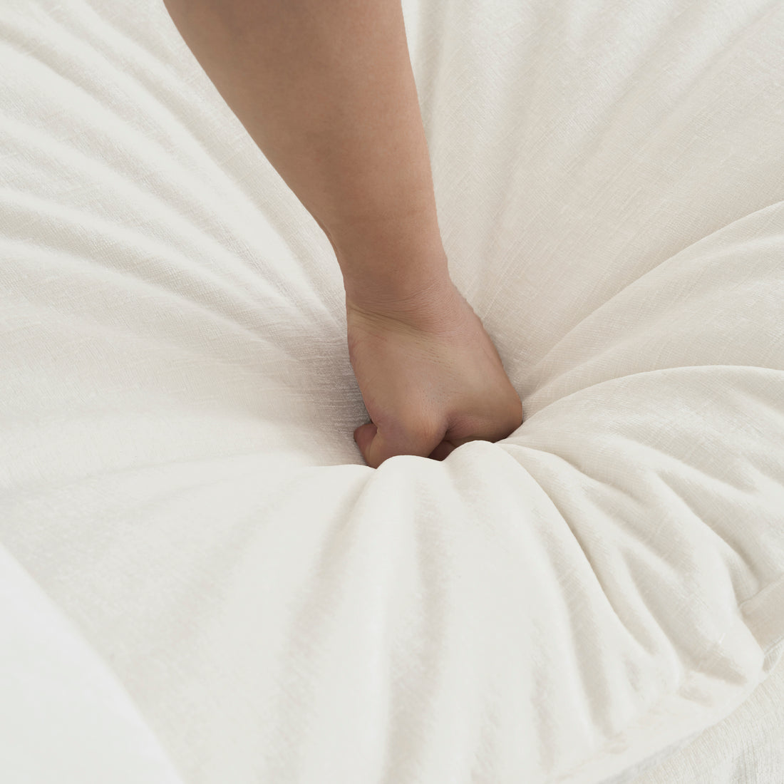 Comfort U Shaped Couch With Reversible Chaise, Modular Large U Shape Sectional Sofa, Double Extra Ottomans,White Chenille White Chenille 4 Seat