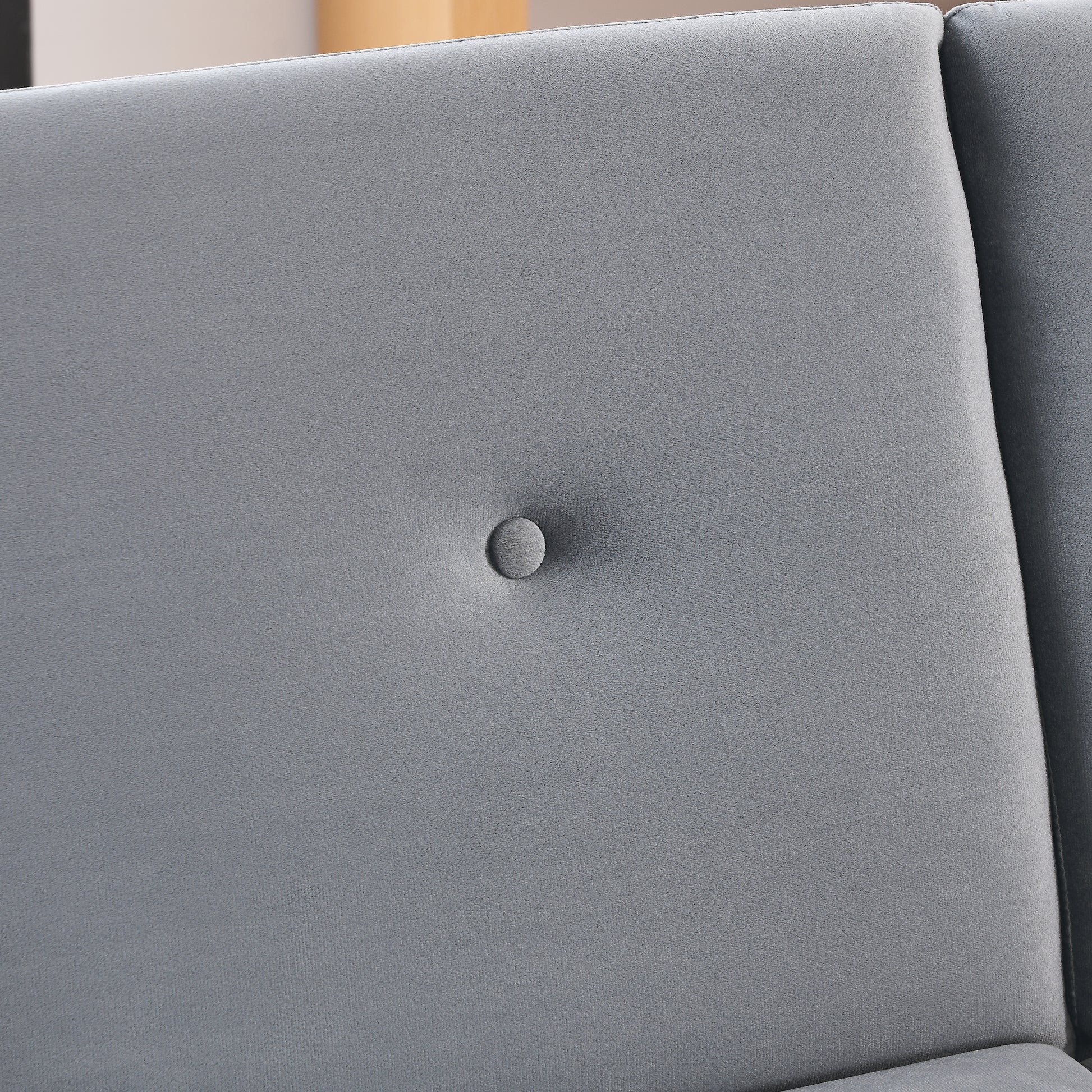 72.5" Convertible Sofa Bed, Adjustable Velvet Sofa Bed Velvet Folding Lounge Recliner Reversible Daybed Ideal For Bedroom With Two Pillows And Center Leg Grey Velvet