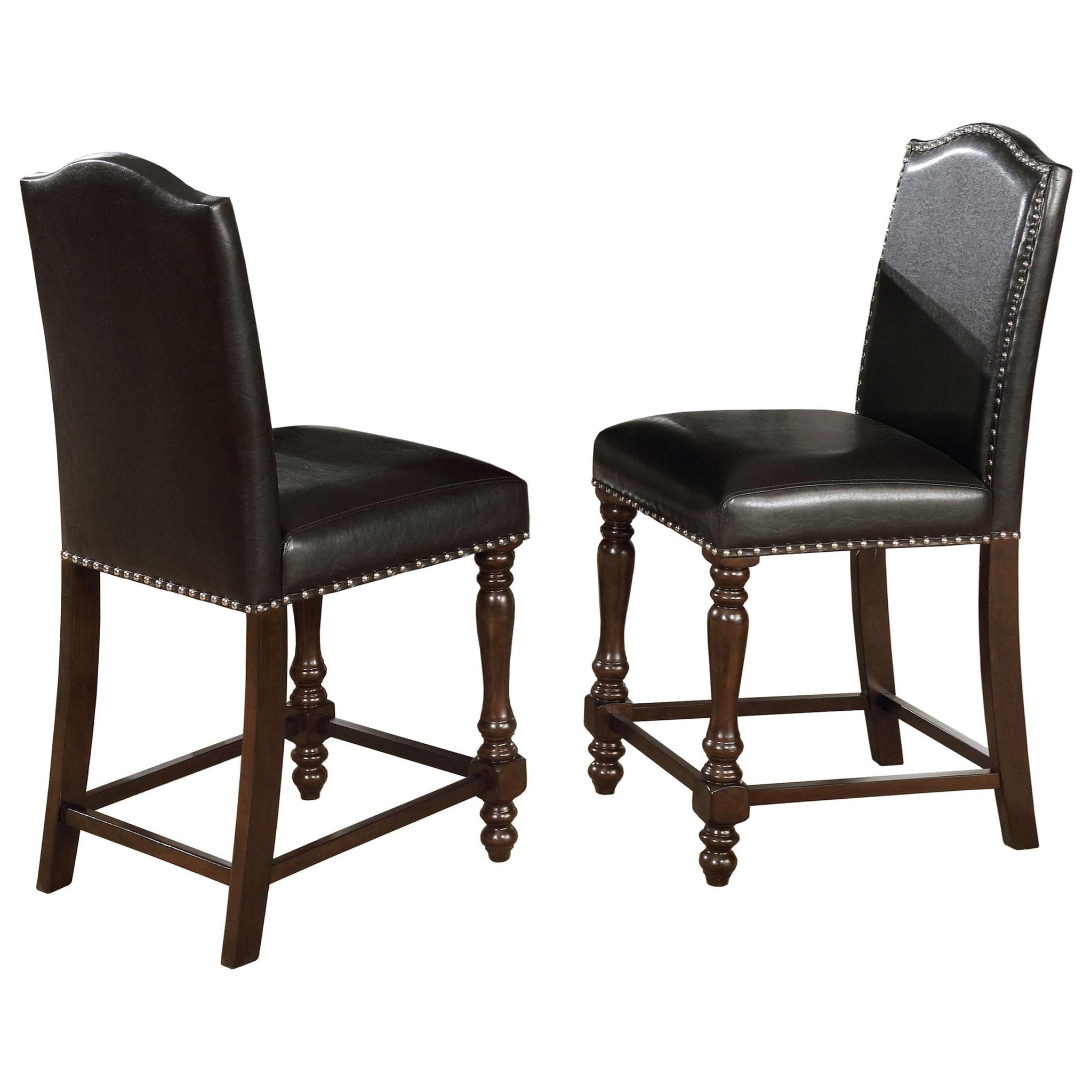 Traditional Style Counter Height Dining Side Chair 2pc